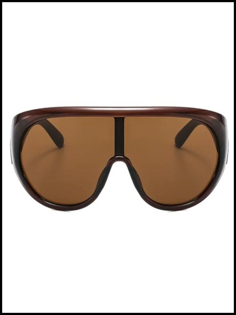 Oversized Aviator Sunglasses Full Frame Shield UV400 Protection